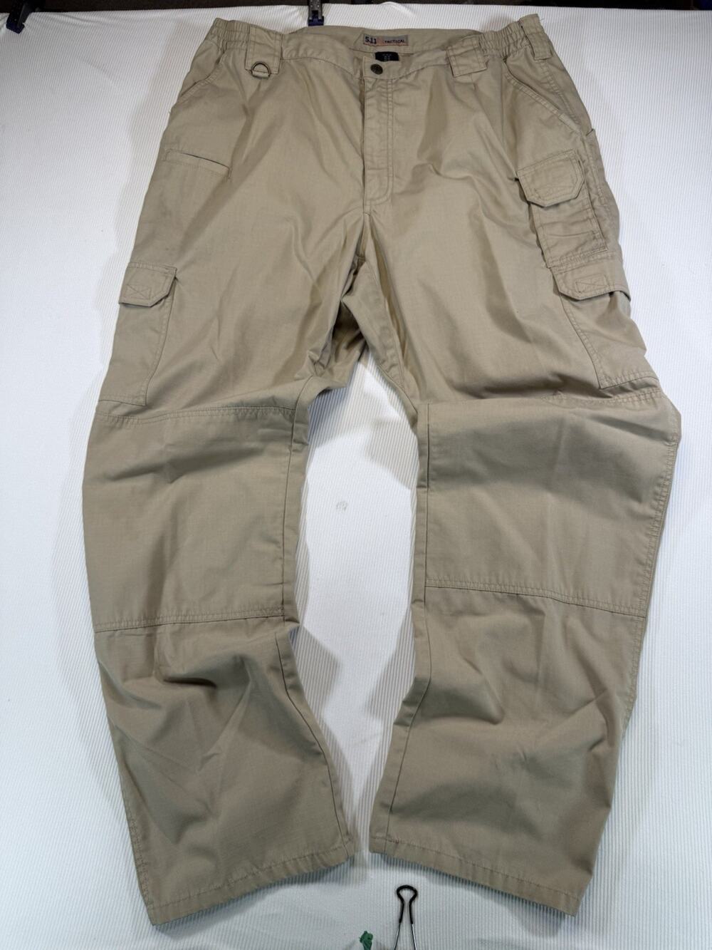 5.11 Tactical Cargo Pants Mens 40x34 Tan Ripstop Utility Work Outdoor Hiking